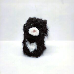 American Girl Cat Doll Licorice Black Pet Plush Rhinestone Collar Retired 5"